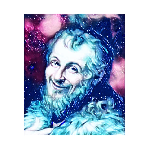 Democritus Snowy Portrait | Democritus Artwork 10 by JustLit