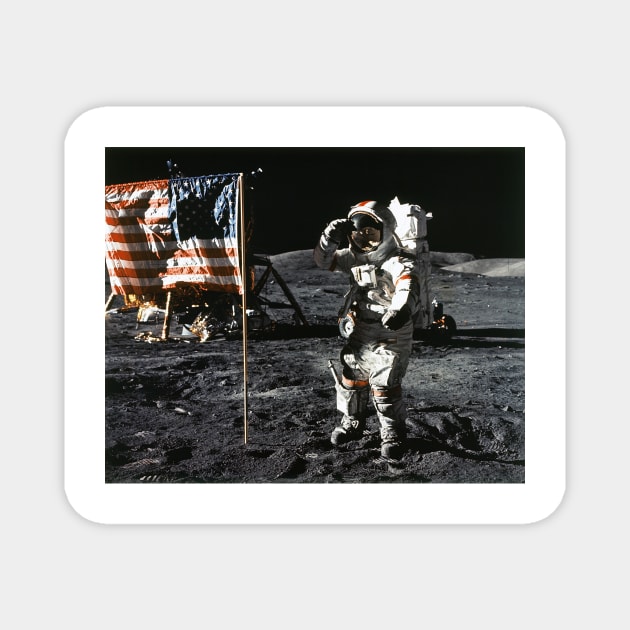 Eugene Cernan, Apollo 17, 1972 (C016/6371) Magnet by SciencePhoto