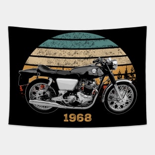 1968 Norton Commando Vintage Motorcycle Design Tapestry