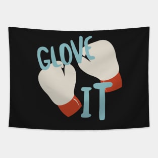 Boxer Pun Glove It Tapestry