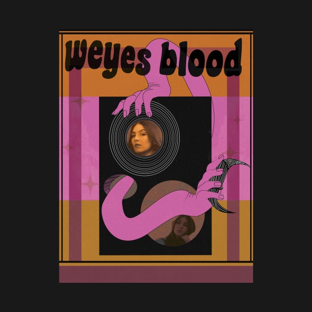 Weyes Blood Unofficial Merch Tarot Card by novisade