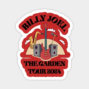 Billy Joel The Garden Tour 2024 T shirt Black Magnet