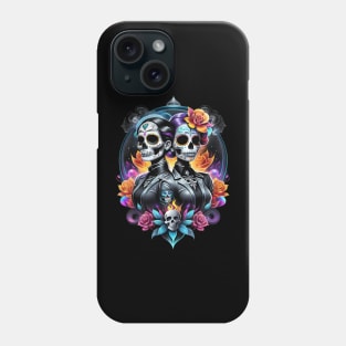 Parejas - Couples- Dia De Los Muertos Phone Case