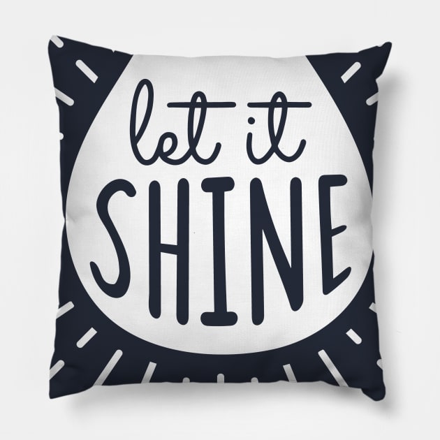 light bulb shining creative ideas Pillow by Midoart