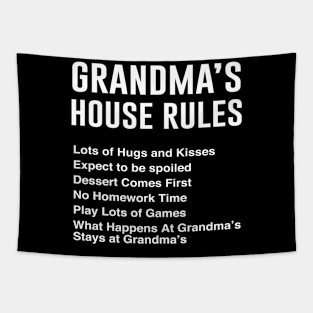 Grandma's House Rules Tapestry