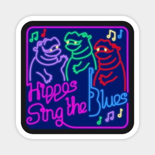 Hippos Sing the Blues Magnet