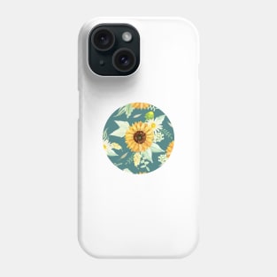 Sunflowers and Daisies Bouquets | Watercolor | Green | Pattern Phone Case