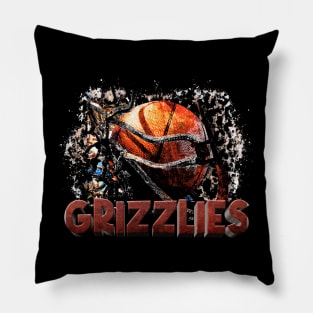 Classic Sports Grizzlies Proud Name Basketball Pillow