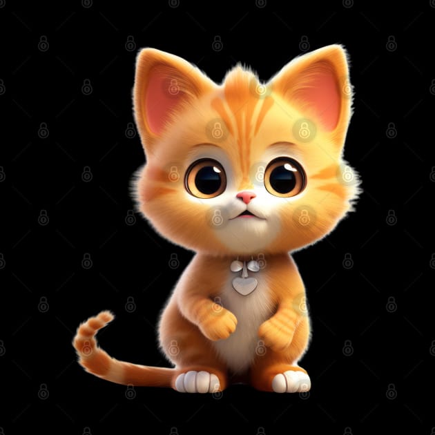 Cute Animal Characters Art 1 -kitten, tiny cat- by Lematworks