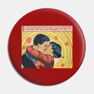 Comic book art black couple kissing Pin