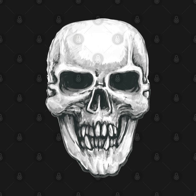 Human Skull by Shawnsonart