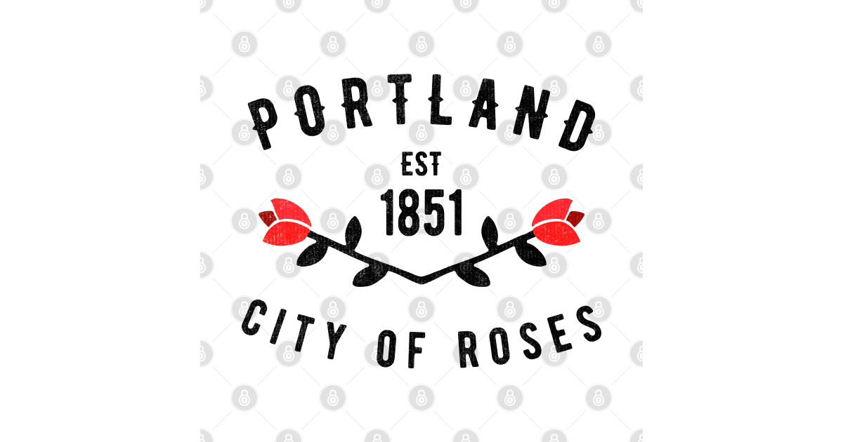 Vintage Classic Retro Portland City of Roses Oregon Novelty Gift