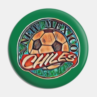 New Mexico Chiles Soccer Pin