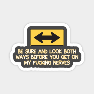 Look Both Ways Magnet