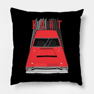 Dodge Dart 1968 - charger red Pillow