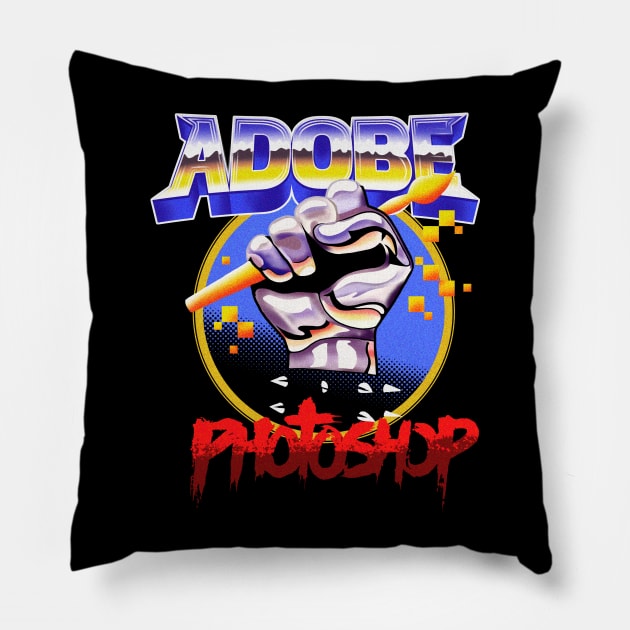 Photoshop is so Metal Pillow by jobyc