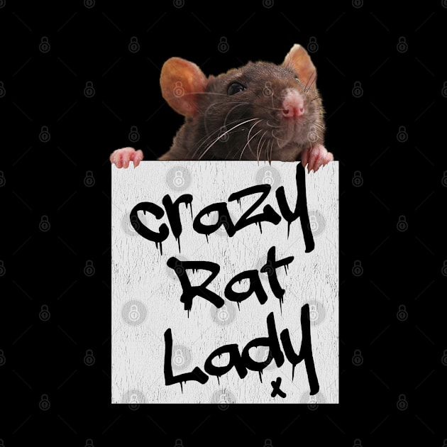 Rat - Crazy Rat Lady by Kudostees