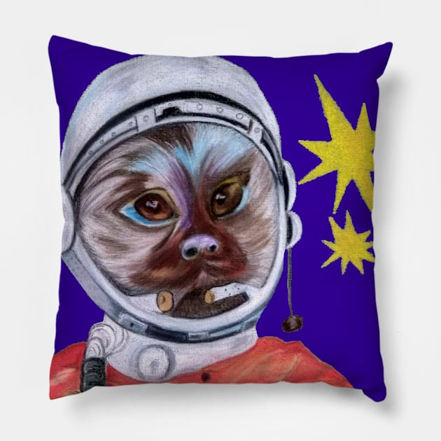 Monkey (Pygmy Marmoset) in the Space Pillow by mariasibireva