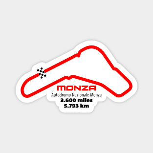 Monza Track Graphic Magnet