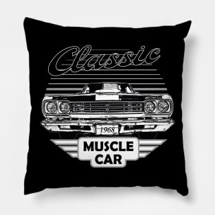 Plymouth Road Runner Classic American Muscle Car Pillow