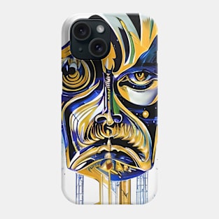 Abstract face of an alien Phone Case