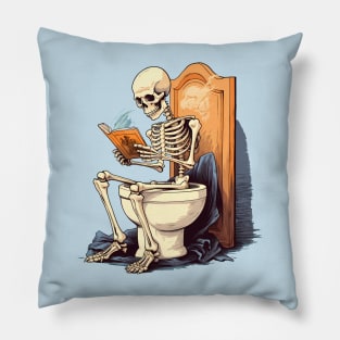 Skeleton Final Reading Pillow