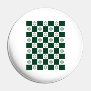 checkerboard snow christmas pattern Pin