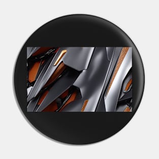 Seamless Futuristic Mech III Pin