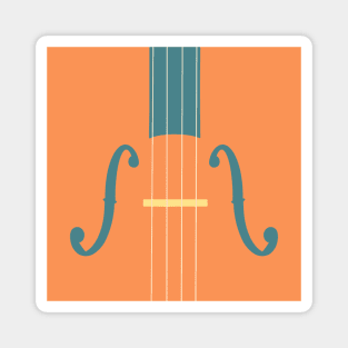 Strings in Orange, Yellow and Teal Magnet