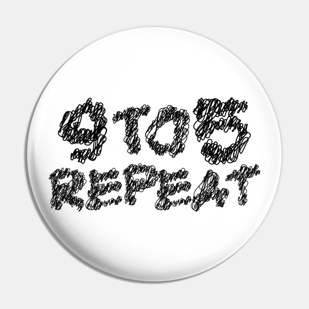 9 to 5 repeat scribble art typography Pin by KondeHipe