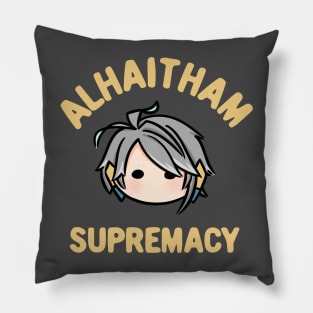 Genshin Impact Alhaitham supremacy chibi head | Morcaworks! Pillow