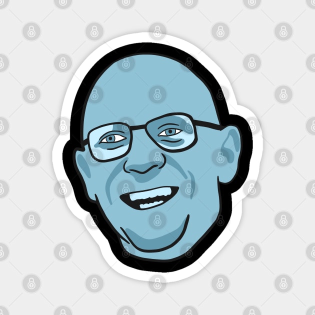 Foucault Minimal BLUE Portrait Magnet by isstgeschichte