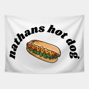 delicious Nathan_s hot dogs Tapestry