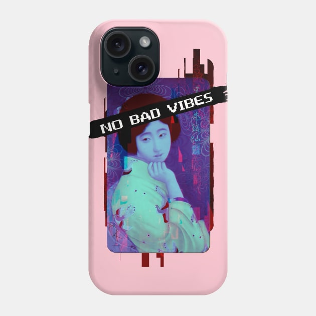 NO BAD VIBES Phone Case by Blacklinesw9