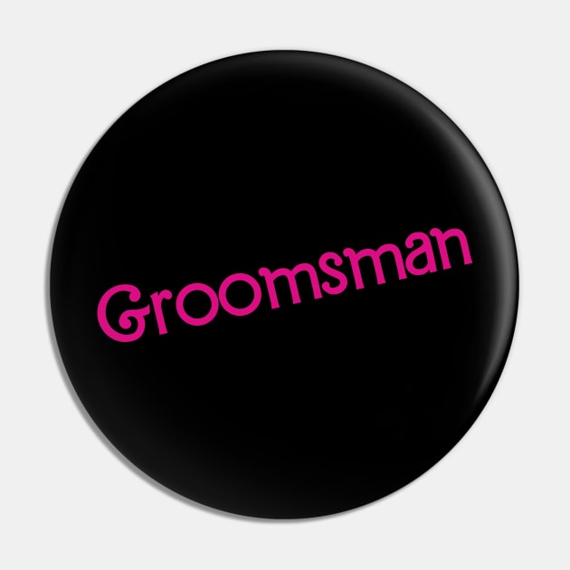 Groomsman Barbie Pin by byb