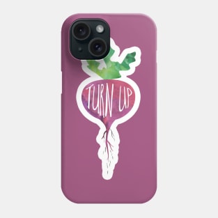 TurnUP - turnip pun - funny food saying Phone Case