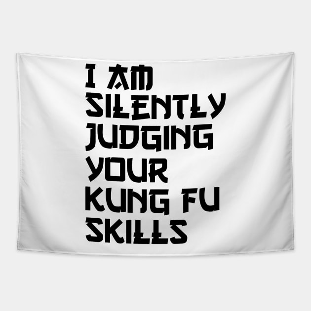 i am silently judging your kung fu skill Tapestry by Jabinga