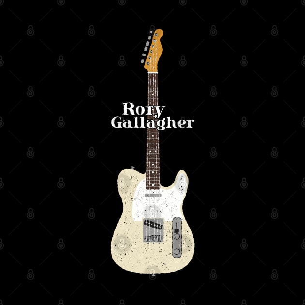 Rory Gallagher White 1966 Electric Guitar by Daniel Cash Guitar