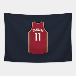 Zydrunas Ilgauskas Cleveland Jersey Qiangy Tapestry