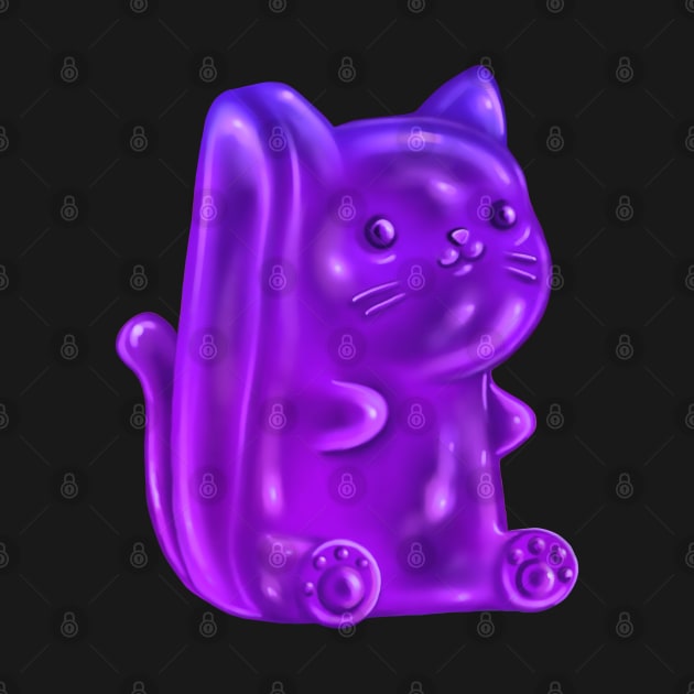 Purple Gummy Bear Kitty by Doggomuffin 