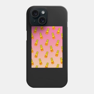 Pink Pineapple Skull Pattern Phone Case