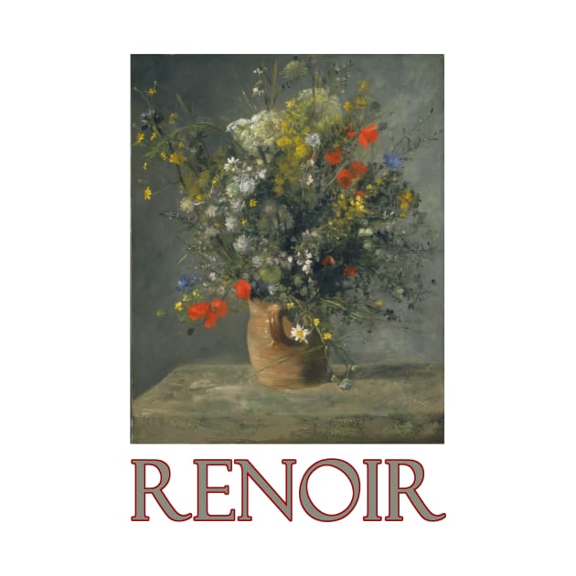 Flowers in a Vase by Pierre-Auguste Renoir by Naves