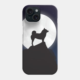 Lilly the Shiba Inu Moon Silhouette Phone Case
