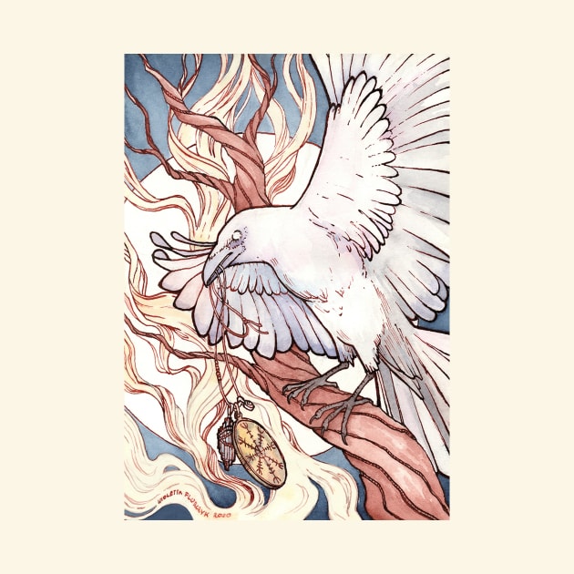 White Raven by Vivi’s Art Service 