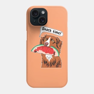 Toller Eating A Watermelon Phone Case