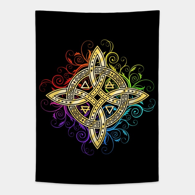 Celtic Witch Knot Tapestry by RavenWake