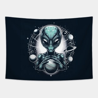 Alien art Tapestry