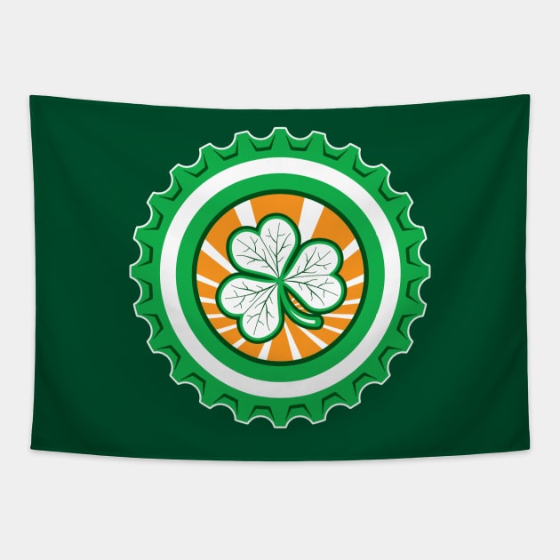 Green Shamrock | St. Patrick's Day | Irish Luck Tapestry by dkdesigns27