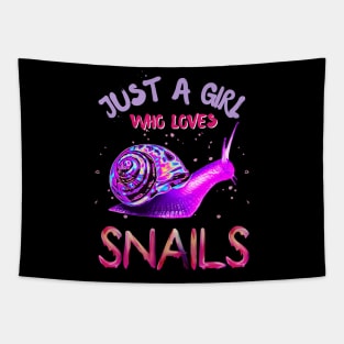 Just a girl who loves snails Tapestry