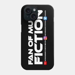 "FOMF" White Text / Black Outline with Social Media Phone Case